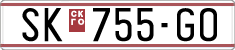 License plate of North Macedonia, Regular plates (1993)