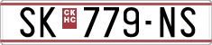License plate of North Macedonia, Regular plates (1993)