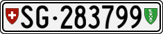 License plate of Switzerland, Cars