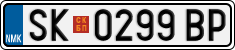 License plate of North Macedonia, Regular plates (2012)