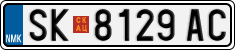 License plate of North Macedonia, Regular plates (2012)