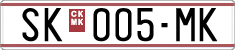 License plate of North Macedonia, Regular plates (1993)