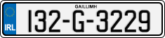 License plate of Ireland, Regular plates