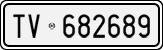 License plate of Italy, Cars (1927 year series)