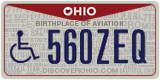 Ohio, Vehicles for disabled persons (123ABC)