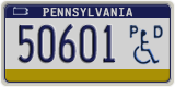 Pennsylvania, Vehicles for disabled persons