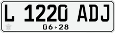 License plate of Indonesia, Regular plates