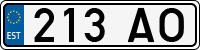 License plate of Estonia, Trailers