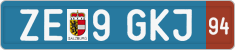 License plate of Austria, Provisional