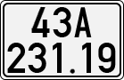 License plate of Vietnam, Cars