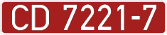 License plate Belarus, Diplomatic