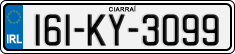 License plate of Ireland, Regular plates