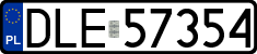 License plates of Poland, Regular car plates