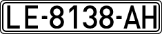 License plates of Spain, 1971 year series