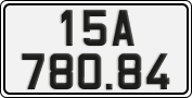 License plate of Vietnam, Cars