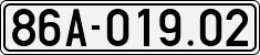 License plate of Vietnam, Cars