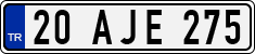 License plate of Turkey, Regular plates