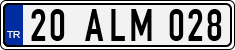 License plate of Turkey, Regular plates