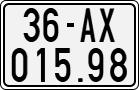 License plate of Vietnam, Motorcycles