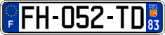 French license plate, SIV (ordinary)