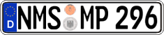 German license plate, Regular plates