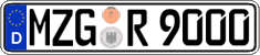 German license plate, Regular plates