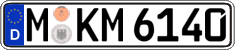 German license plate, Regular plates