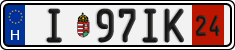 license plates of Hungary, Temporary (2022)