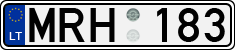License plate of Lithuania, Cars