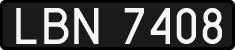 License plates of Poland, 1976 year system