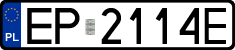 License plates of Poland, Regular car plates