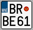 License plate of Montenegro, Motorcycles