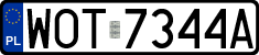 License plates of Poland, Regular car plates