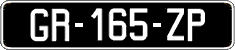French license plate, SIV (oldtimers)
