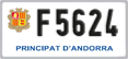 License plate of Andorra, Motorcycles (A 1234)