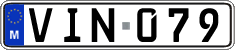 License plate of Malta, Regular plates (ABC 123)