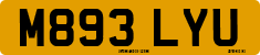 License plate of the United Kingdom, 1983 year system