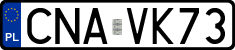 License plates of Poland, Regular car plates