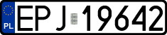License plates of Poland, Regular car plates