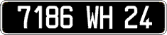 French license plate, FNI