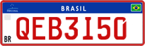 License plate of Brazil, Commercial vehicles (Mercosul)