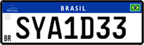 License plate of Brazil, Private owners (Mercosul)