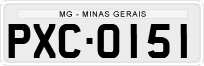 License plate of Brazil, Private owners (1990)