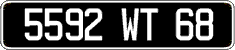 French license plate, FNI