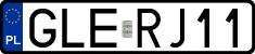 License plates of Poland, Regular car plates