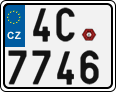 License plate of the Czech Republic, Motorcycles (2001)