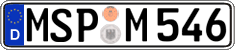 German license plate, Regular plates