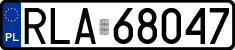 License plates of Poland, Regular car plates