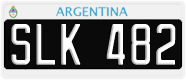 License plate of Argentina, Cars (1995, ABC 123)