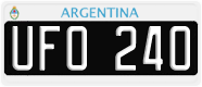 License plate of Argentina, Cars (1995, ABC 123)